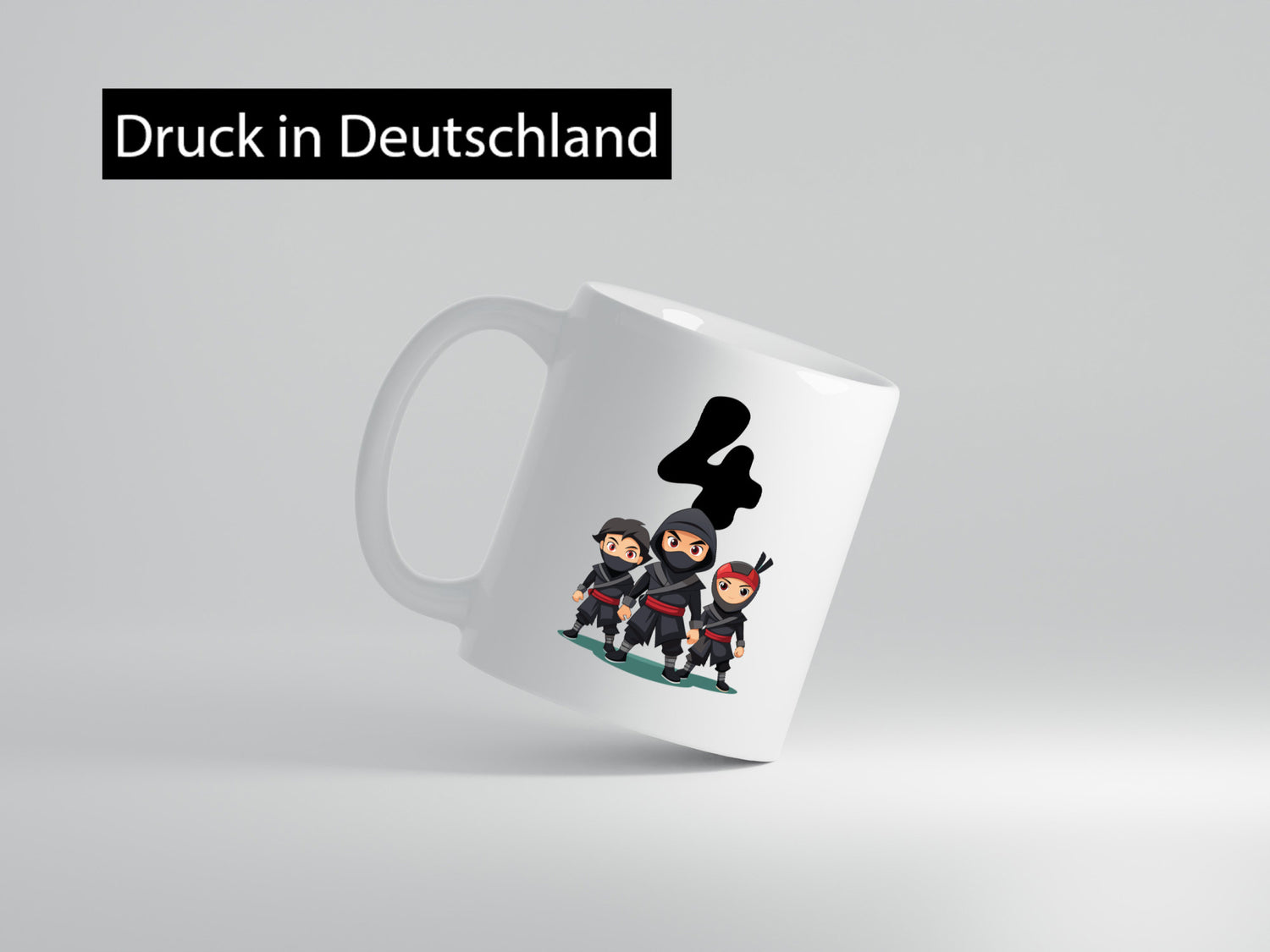 4. Geburtstag | 4 Jahre Ninja lustig Geschenkidee Geschenk Tasse