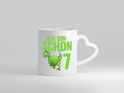 7. Geburtstag | 7 Jahre Dino Dinosaurier Humor Geschenkidee Tasse