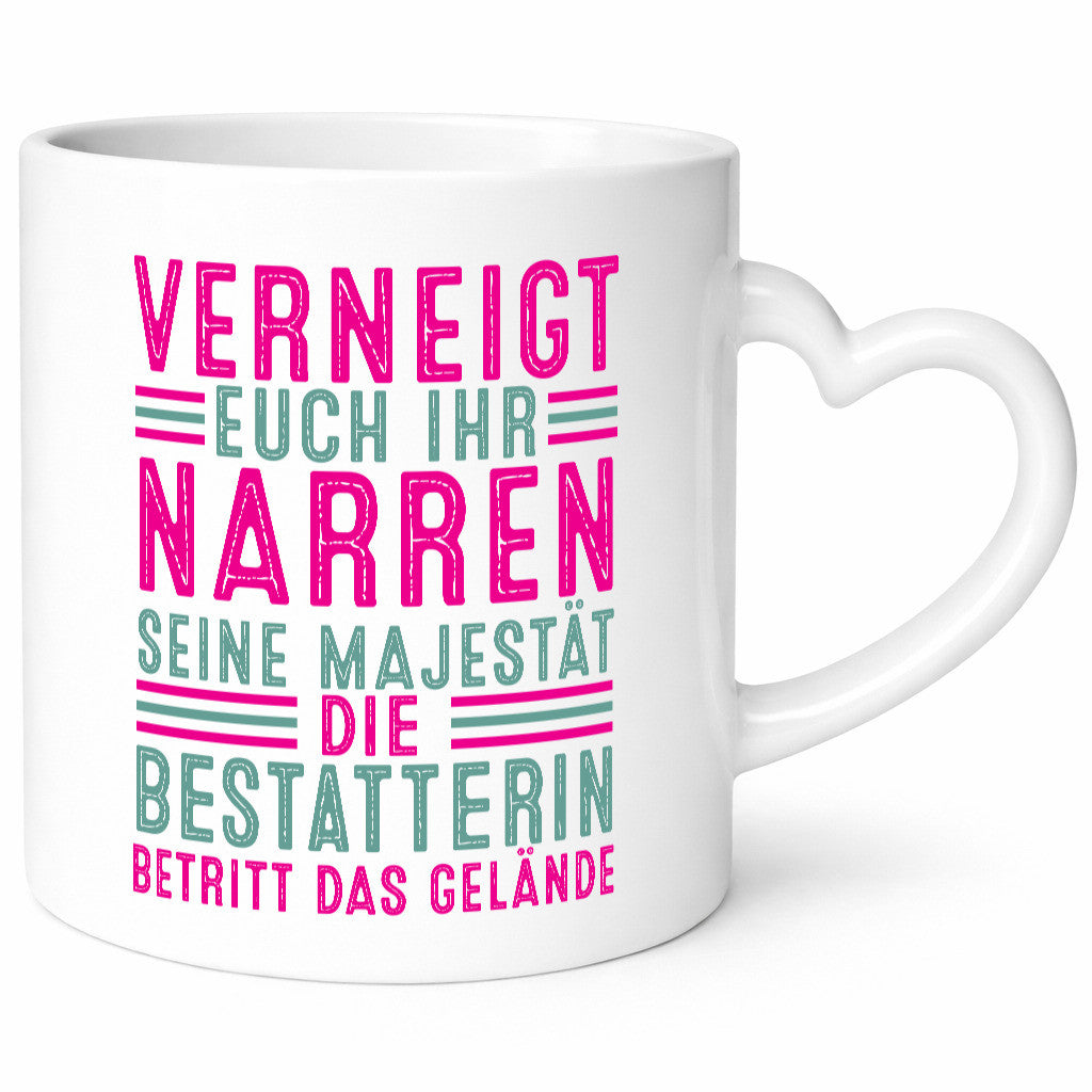 Verneigt euch: Bestatterin | Bestattung Totengräberin v2 lustig Humor