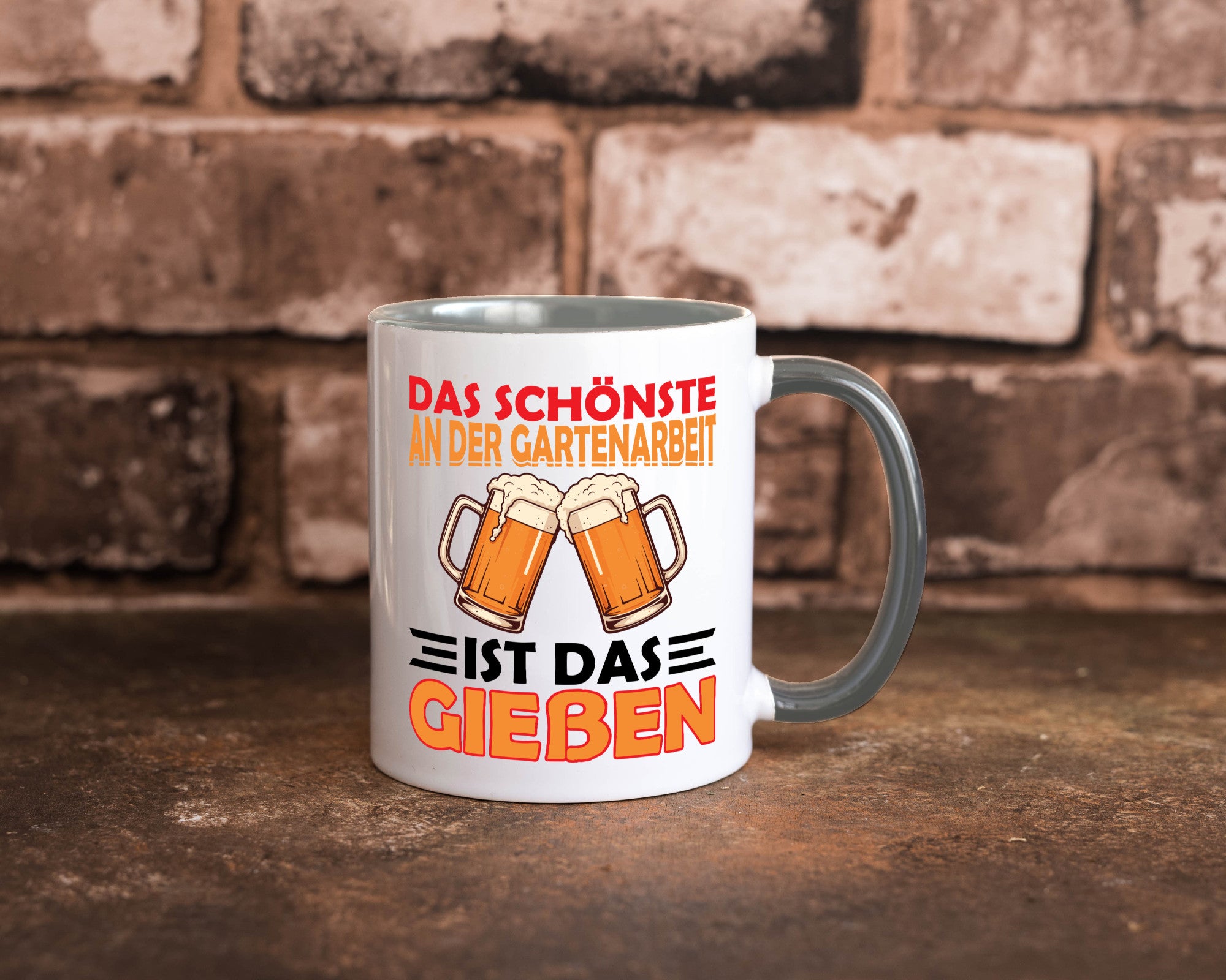 Das schönste an gartenarbeit ist Gießen | Biertrinker Geschenkidee Arbeit