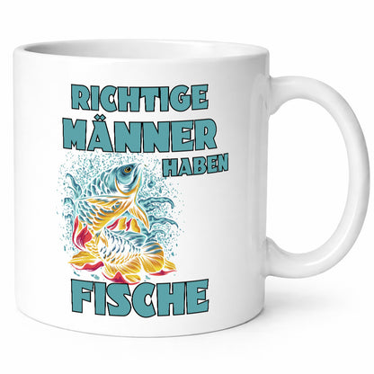 Richtige Männer haben Fische | Aquarium Humor Geschenkidee Tasse