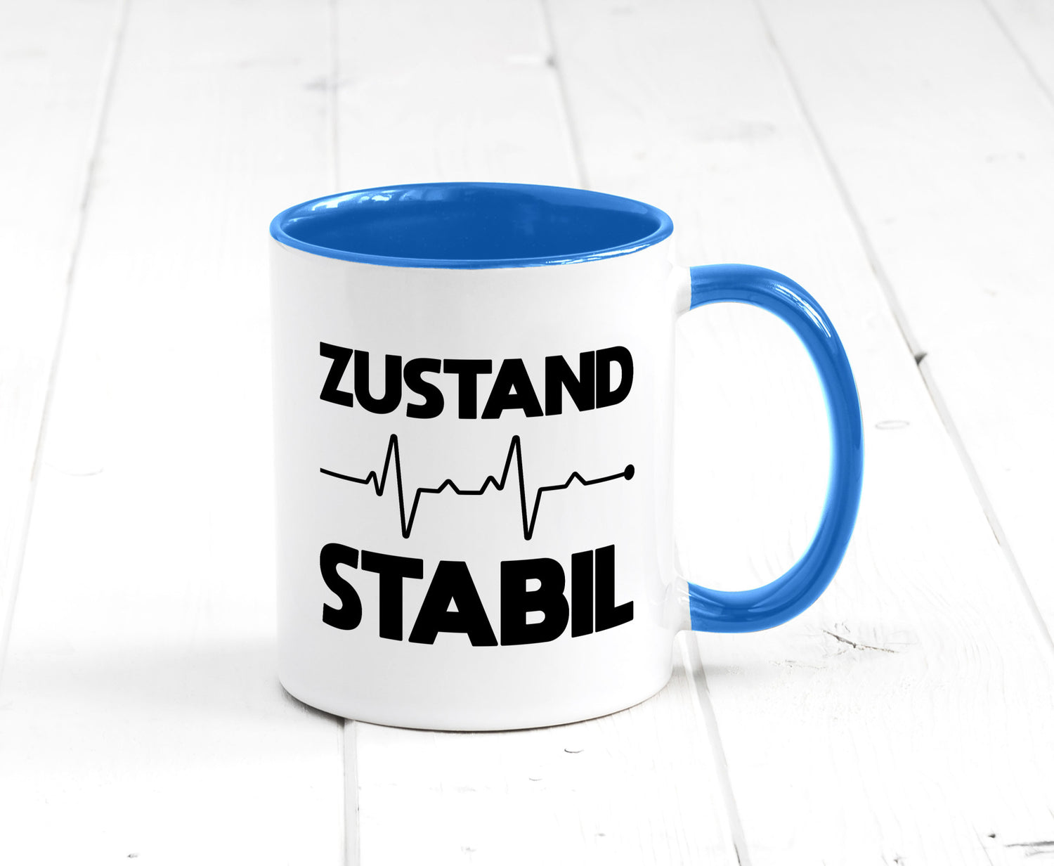 Zustand Stabil | Herzschlag Heartbeat lustiger Spruch Geschenk Humor