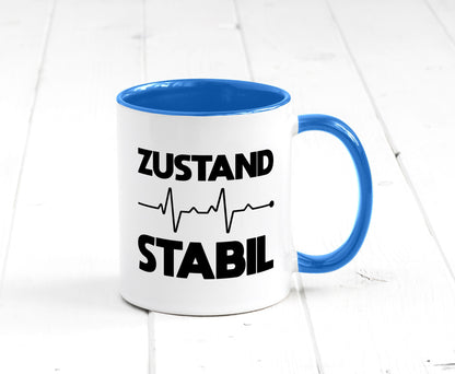 Zustand Stabil | Herzschlag Heartbeat lustiger Spruch Geschenk Humor