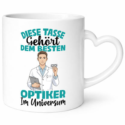 Im Universum: Optiker | Augenoptiker lustiger Spruch Geschenk Humor