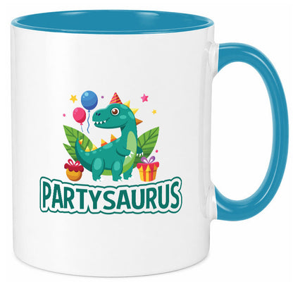 Partysaurus | Geburtstag Dinosaurier Luftballon Geschenkidee Humor Tasse