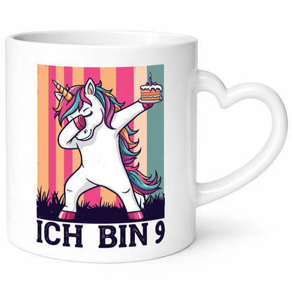 9 Geburtstag | Einhorn Damping Mädchen Humor Geschenkidee Tasse