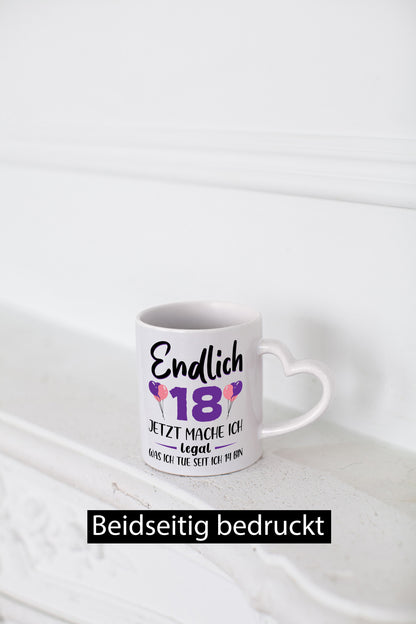 18. Geburtstag | ich darf jetzt alles Junge Mädchen Geschenkidee Humor Tasse