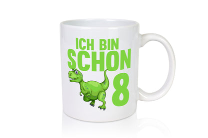 8. Geburtstag | 8 Jahre Dino Dinosaurier Geschenkidee Humor Tasse