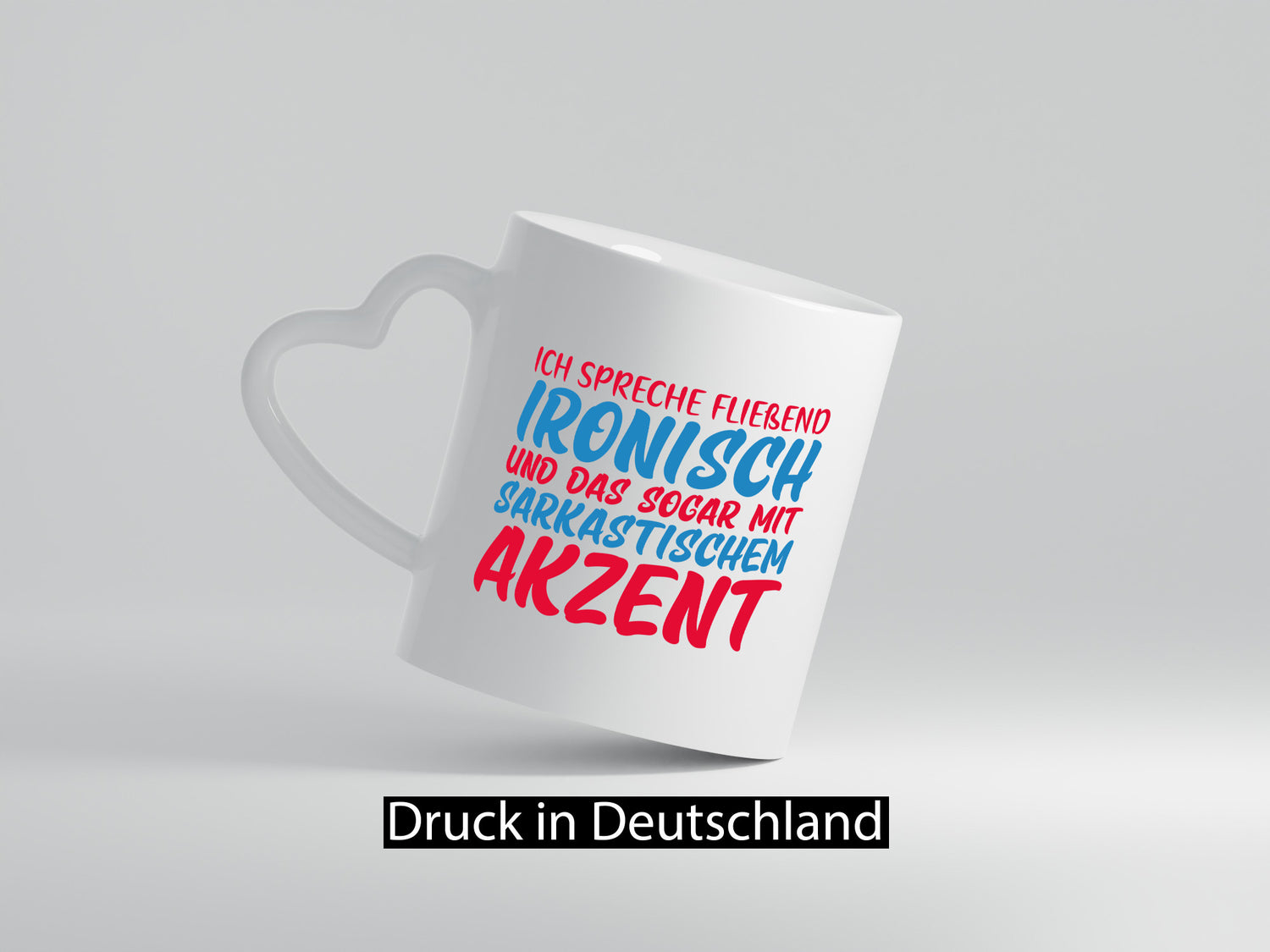 Spreche fließend ironisch | Sarkasmus lustiger Spruch Geschenk Humor