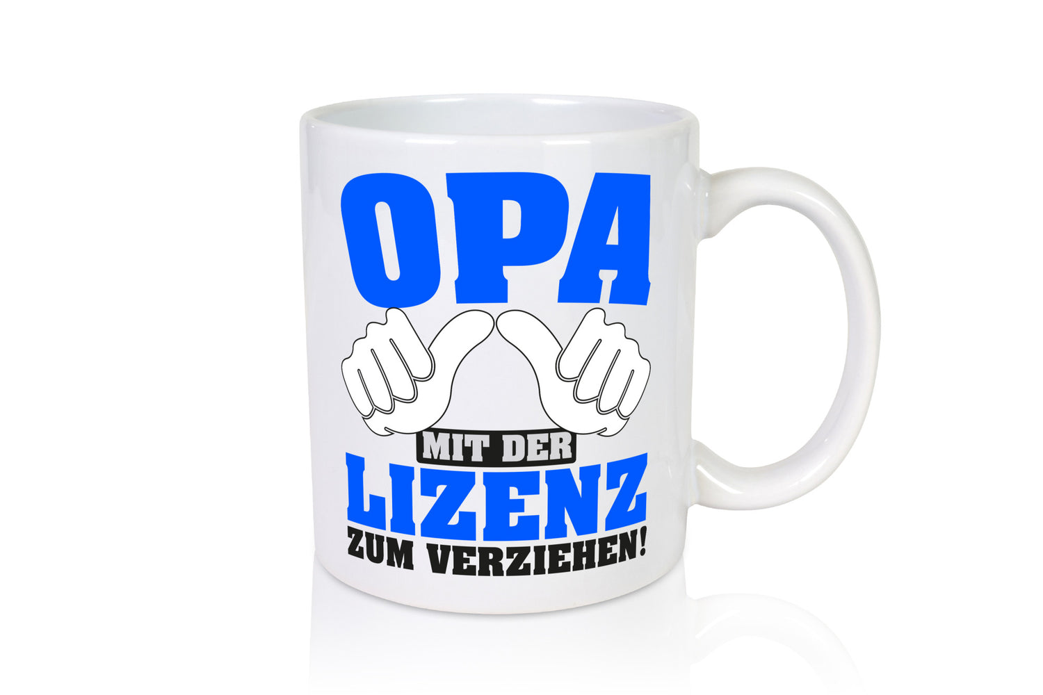 Opa mit Lizenz | Spruch Großvater Geschenk Familie Geschenkidee lustiger Tasse