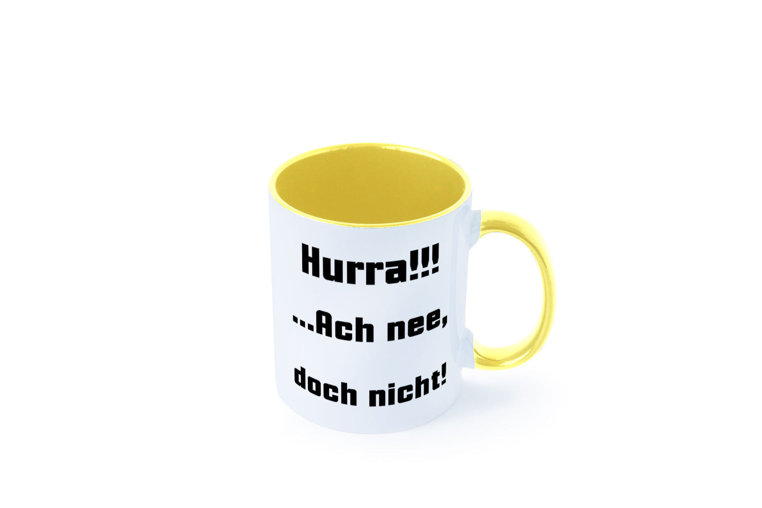 Hurta ach nee, doch nicht Geschenk Humor Geschenkidee lustiger Spruch Tasse