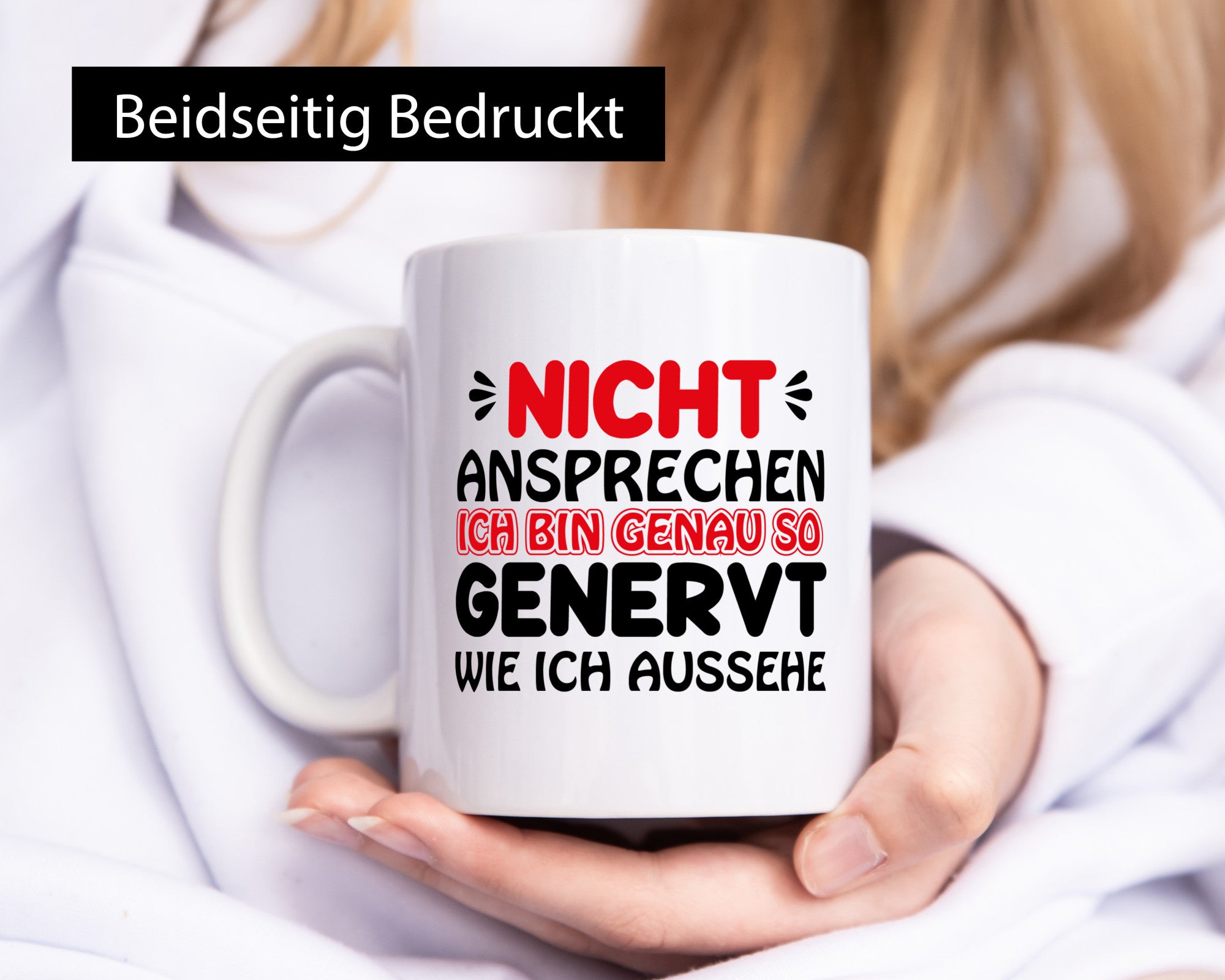 Ich bin genervt lustiger Spruch Geschenk Humor Geschenkidee Tasse