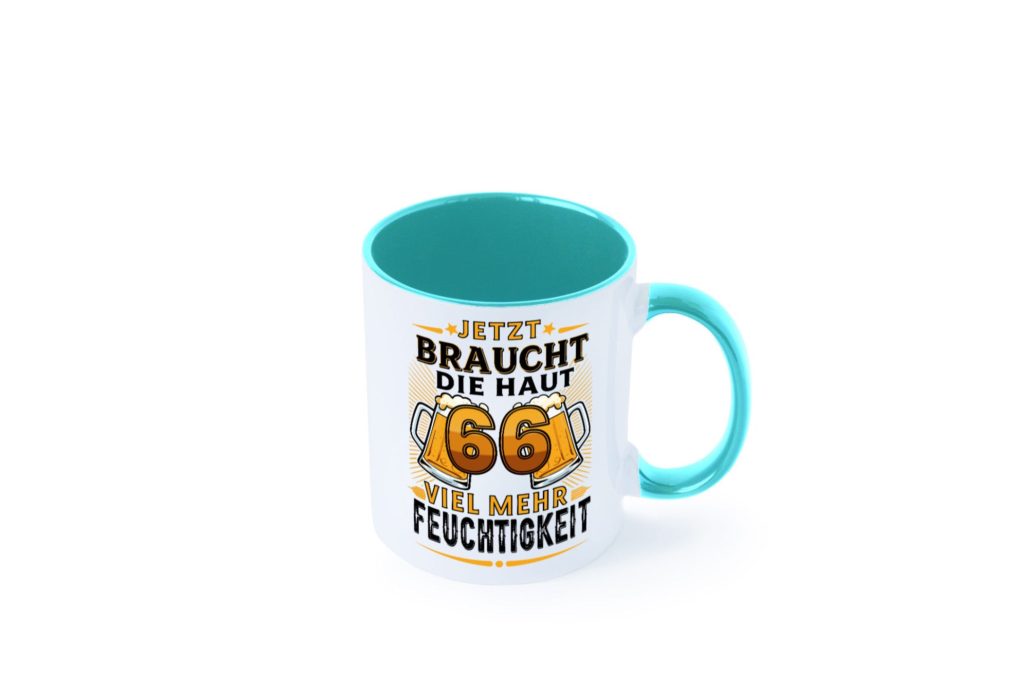 66 braucht die haut mehr Feuchtigkeit | 66. Geburtstag Humor Geschenkidee Tasse