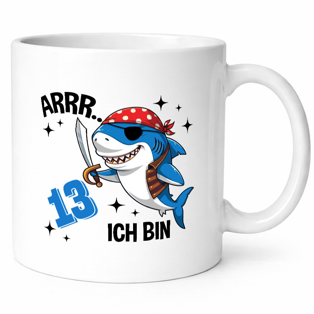 13. Geburtstag | 13 Jahre Arr Pirat Hai Piraten lustig Geschenkidee Geschenk