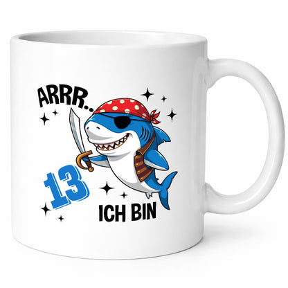 13. Geburtstag | 13 Jahre Arr Pirat Hai Piraten lustig Geschenkidee Geschenk