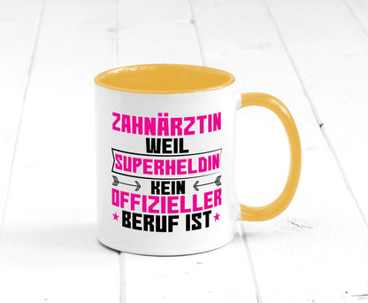 Superheldin Zahnärztin | Zahnmedizin Beruf Geschenkidee Arbeit Kollegen Büro