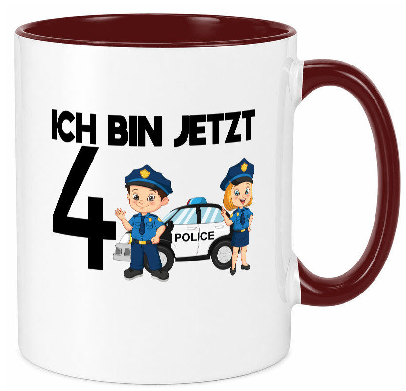 Ich bin jetzt 4 | Polizei 4. Geburtstag Jähriger Geschenk Geschenkidee lustiger