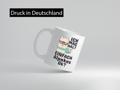 Ich mag Alpakas | Motiv Tasse lustig Tierliebe Tierliebhaber Humor Geschenk