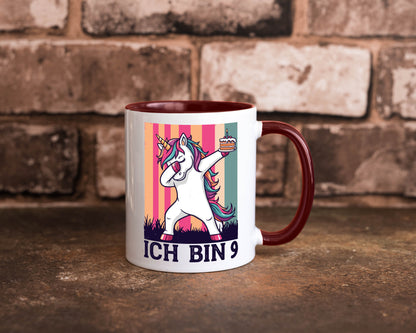 9 Geburtstag | Einhorn Damping Mädchen Humor Geschenkidee Tasse