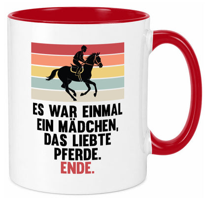 Es war einmal ein Mädchen das Liebte Pferde | lustig Humor Geschenkidee Tasse