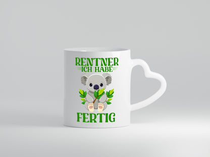 Rentner ich habe Fertig | Panda Ruhestand Geschenkidee Jubiläum Humor Tasse
