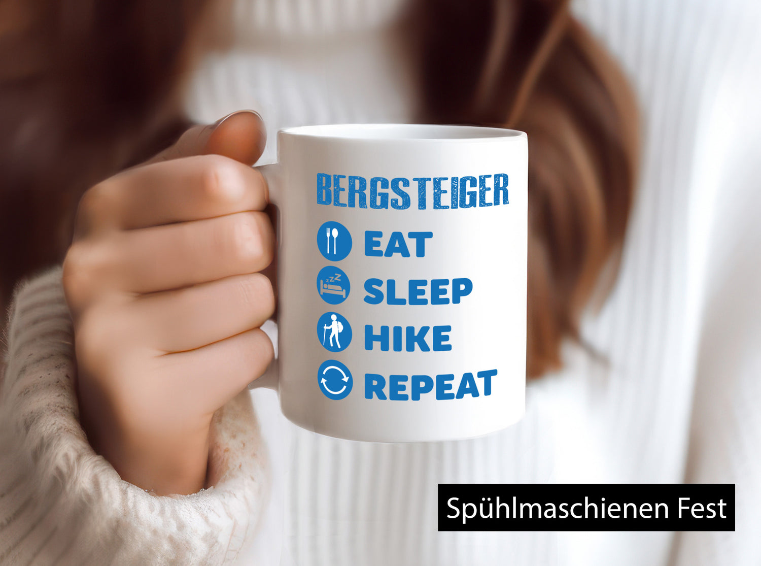 Bergsteiger Tasse | Wandern Spruch Hiking Berge lustig Humor Geschenkidee
