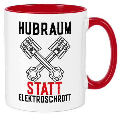 Hubraum statt Elektroschrott | Autofan Verbrennungsmotor Geschenk Humor