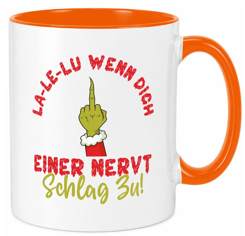 La Le Lu | Weihnachten Weihnachtsmuffel Lichter vl4 lustig Humor Geschenkidee Tasse