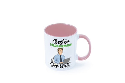 Bester Bürokaufmann | Kaufmann v2 lustig Arbeit Kollegen Büro Geschenk Tasse