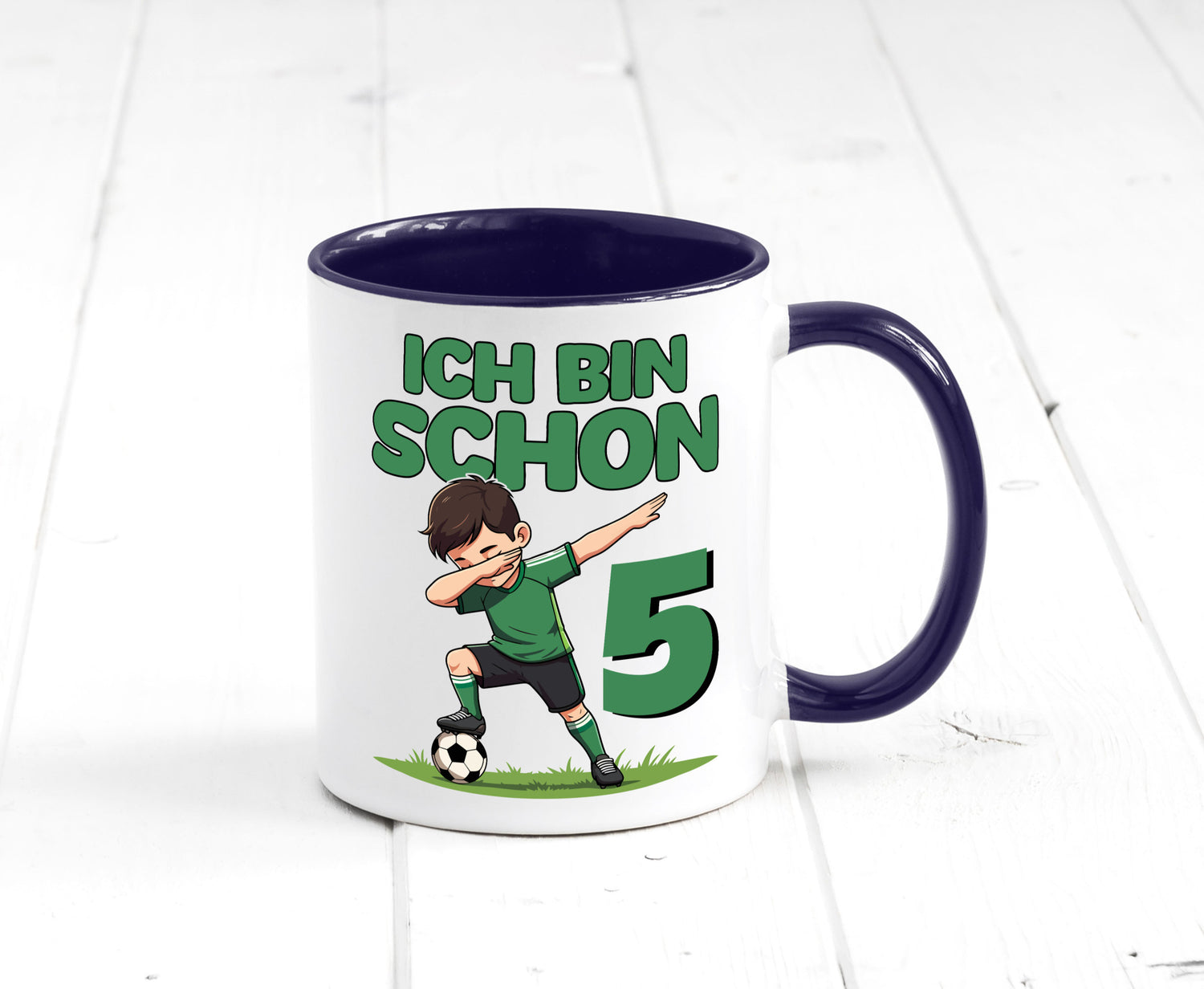 5. Geburtstag | 5 Jahre Fußballer lustiger Spruch Geschenk Geschenkidee Tasse