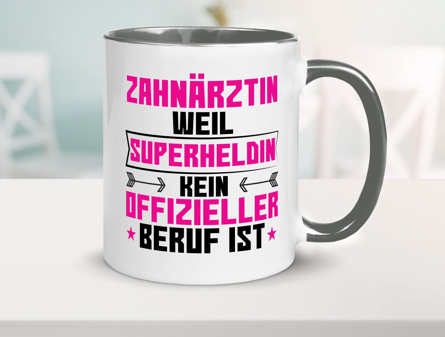 Superheldin Zahnärztin | Zahnmedizin Beruf Geschenkidee Arbeit Kollegen Büro