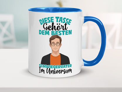 Im Universum: Schwiegervater |Schwiegersohn | Beziehung Geschenkidee Familie Tasse