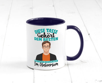 Im Universum: Schwiegervater |Schwiegersohn | Beziehung Geschenkidee Familie Tasse