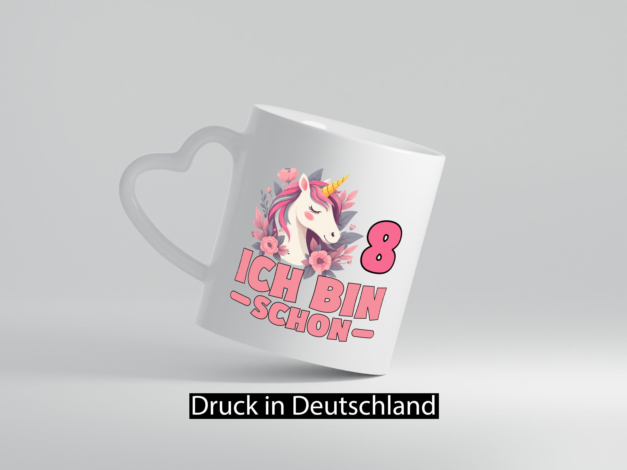 8. Geburtstag | 8 Jahre Einhorn bin schon Mädchen Geschenk Geschenkidee