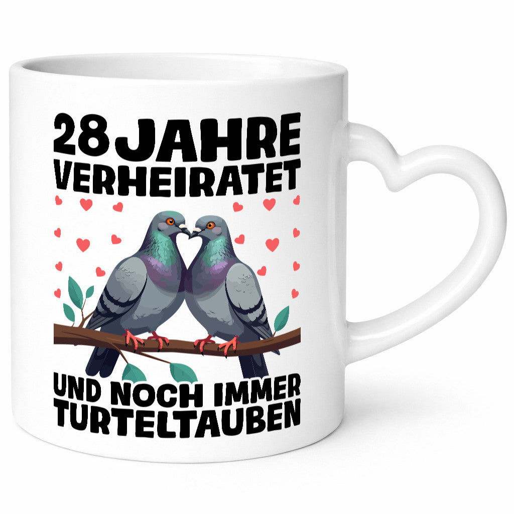28 Jahre verheiratet | Turteltauben Ehe Ehepaar Geschenk Humor Geschenkidee