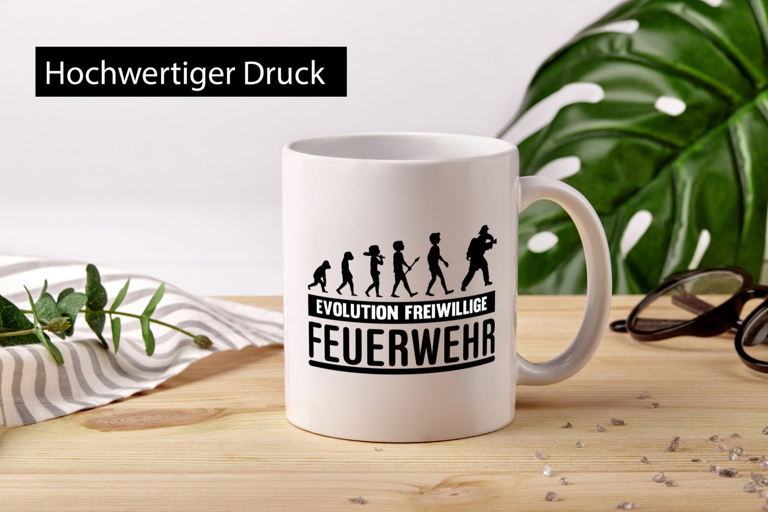 Freiwillige Feuerwehr | Evolution Motiv Feuerwehrmann lustiger Spruch Geschenk