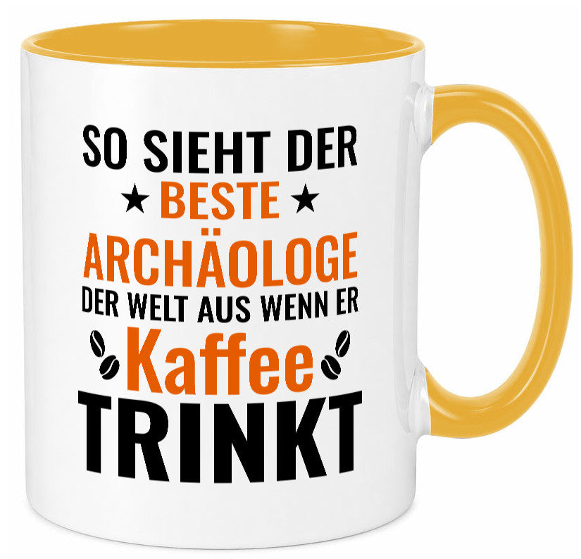 Kaffee trinkt: Archäologe | Archäologie Forscher lustig Humor Geschenkidee