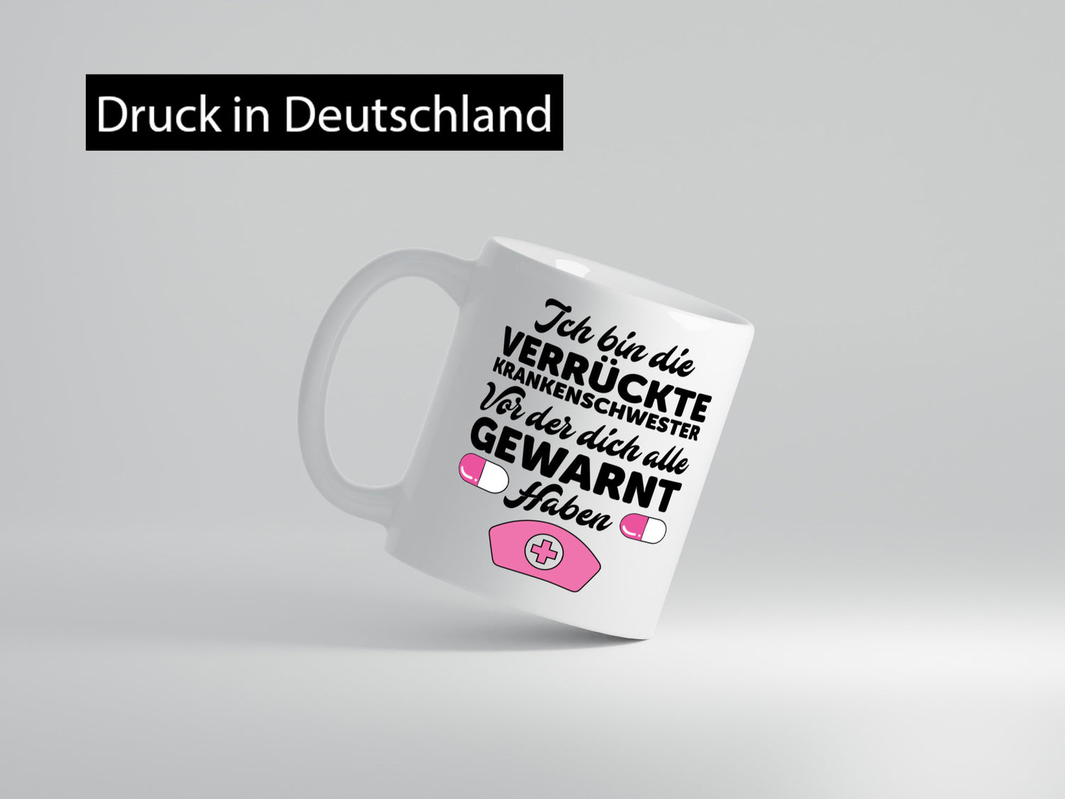 Alle haben dich gewarnt | Krankenschwester Verrückt Humor Geschenkidee Tasse