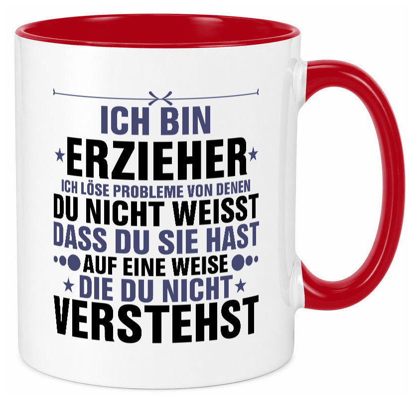 Löse Probleme: Erzieher | Pädagoge Schule v2 lustiger Spruch Geschenk Humor