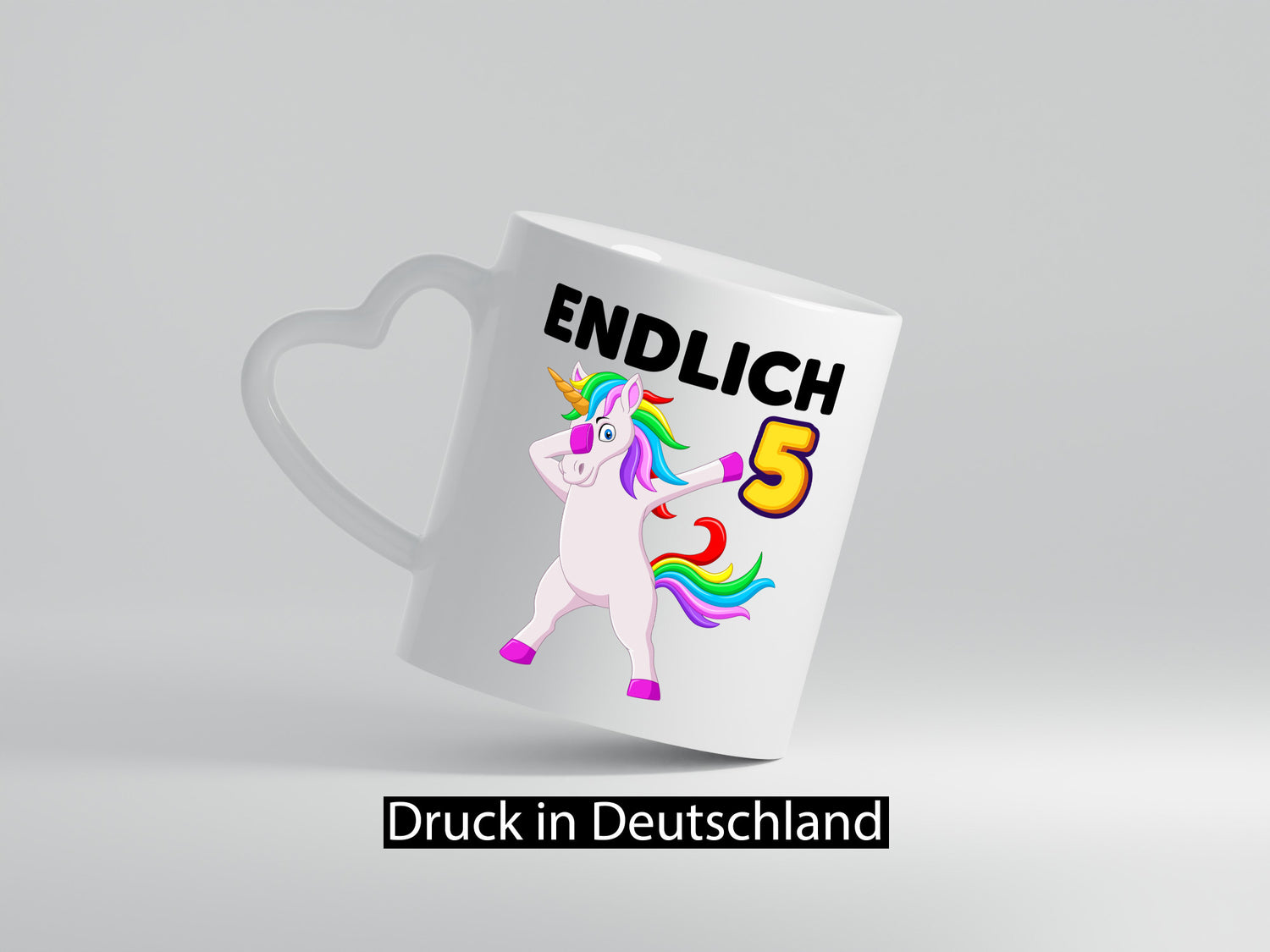 5. Geburtstag | endlich 5 Jahre Einhorn Mädchen lustiger Spruch Geschenk