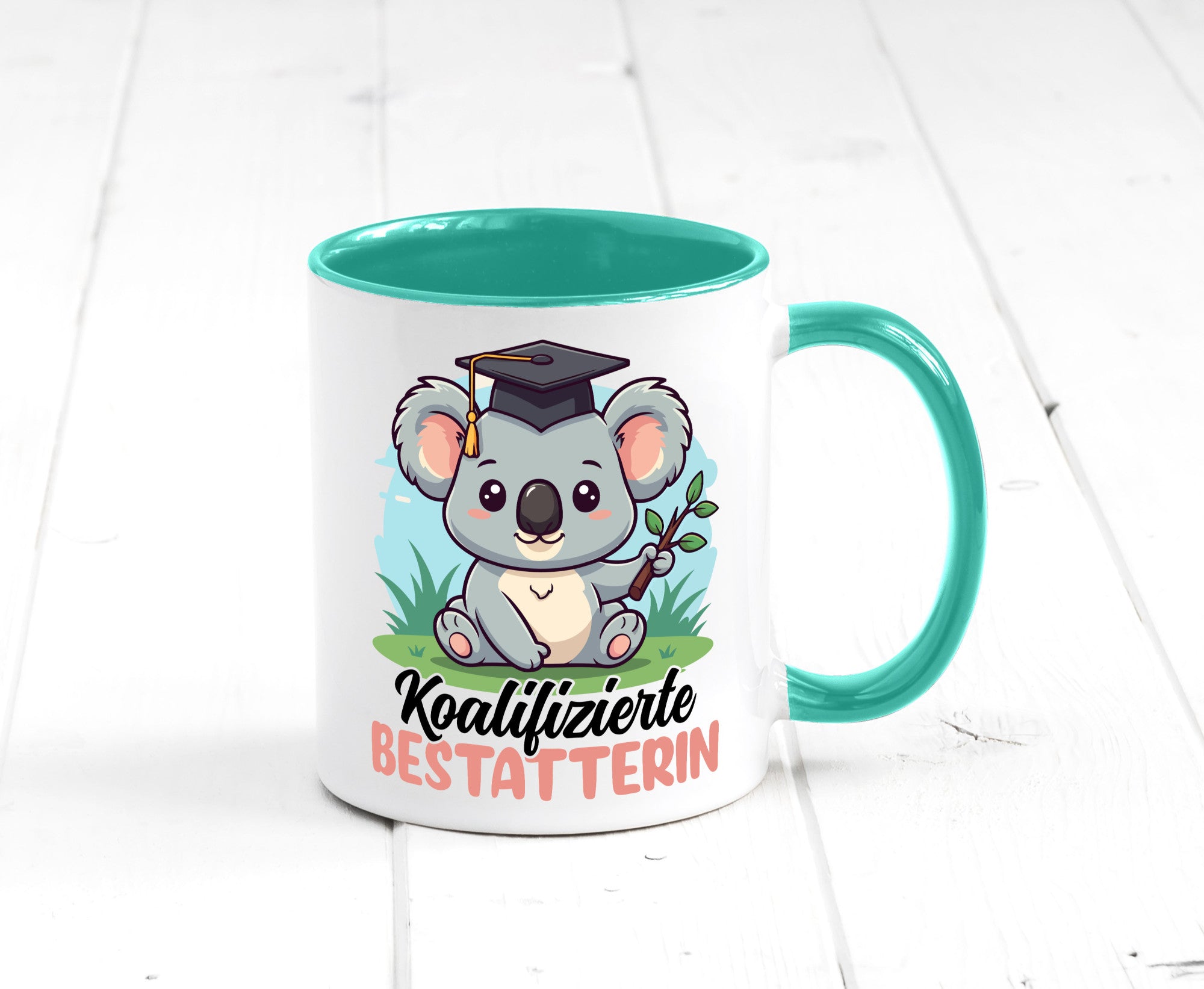 Koalifizierte Bestatterin | Bestattung Totengräberin Humor Geschenkidee Tasse