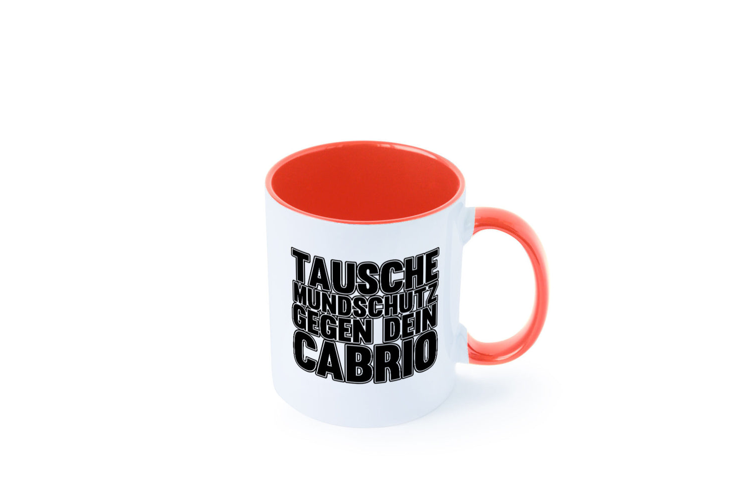 Tausche Mundschutz gegen Cabrio| | Cabrio Geschenkidee Humor Tasse