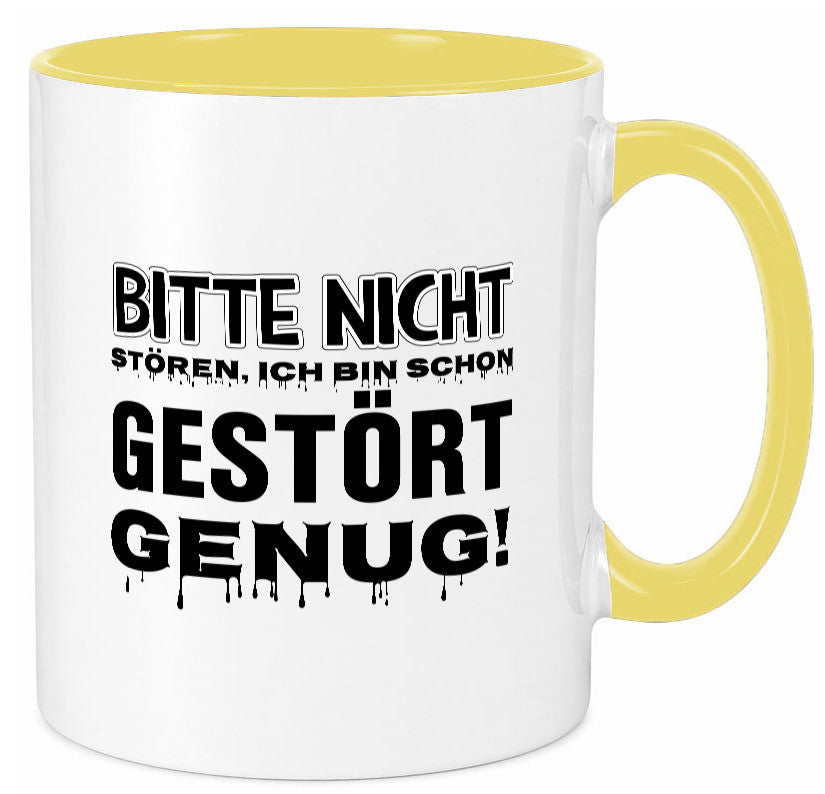 Ich bin schon gestört lustiger Spruch Geschenk Humor Geschenkidee Tasse