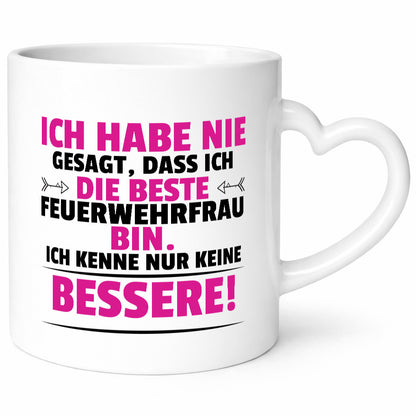 Die Beste Feuerwehrfrau | Feuerwehr Geschenkidee Humor Tasse