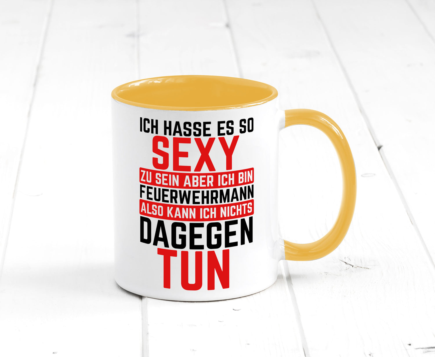 Sexy Feuerwehrmann | Helden Flammen Brandeinsatz lustig Humor Geschenkidee