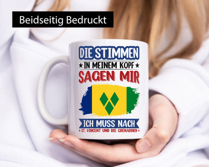 St. Vincent und die Grenadinen | Urlaub Stimmen im Kopf v2 Humor Geschenkidee