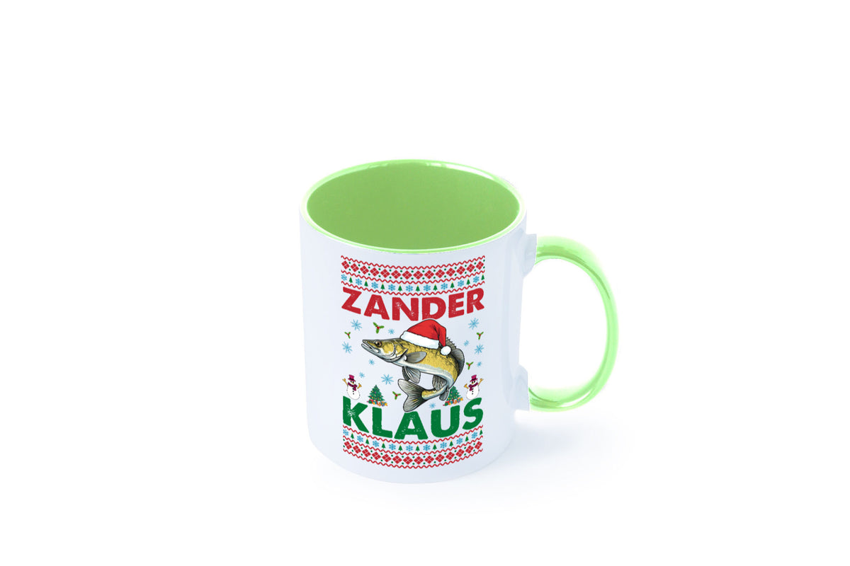 Zander Klaus | Ugly Christmas Angler Angeln v2 Geschenk Humor Geschenkidee Tasse