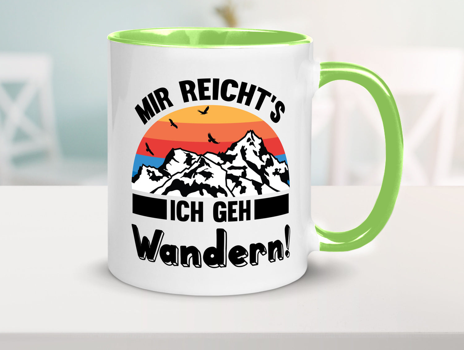 Mir reichts ich geh Wandern | Berge Laufen Natur Humor Geschenkidee Tasse