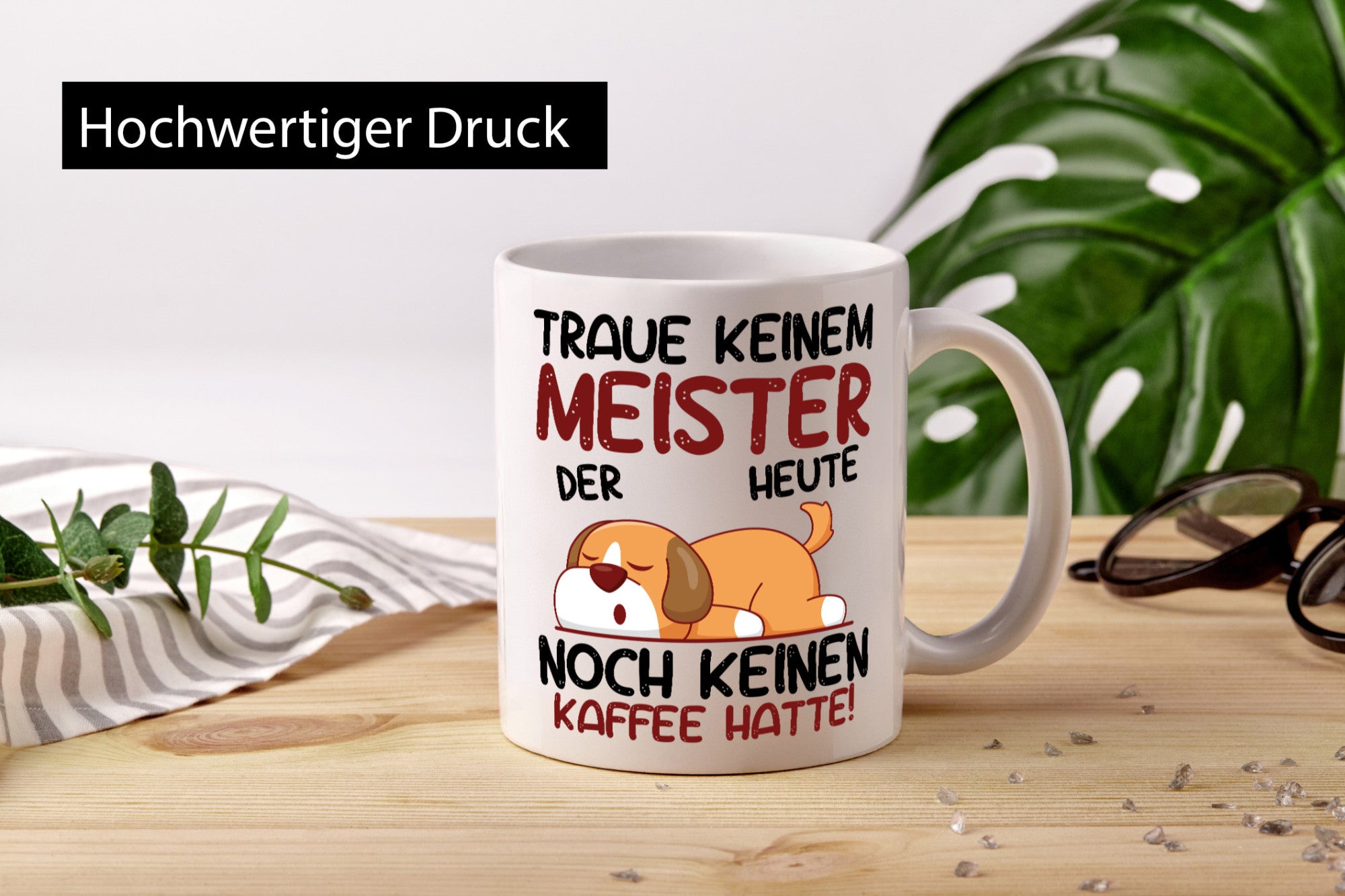 Traue keinem Meister | Meisterbrief lustig Humor Geschenkidee Geschenk Tasse
