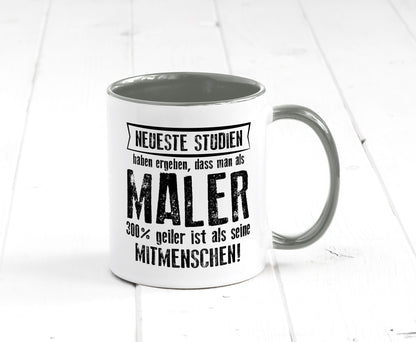 Neuste Studien: Maler | Malerei lustig Humor Geschenkidee Geschenk Tasse